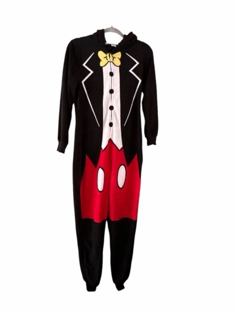 Disney Black, Red and Yellow Character Hooded One-Piece Footie
